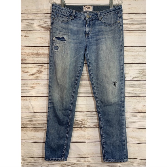 PAIGE distressed skyline ankle peg - Picture 3 of 8